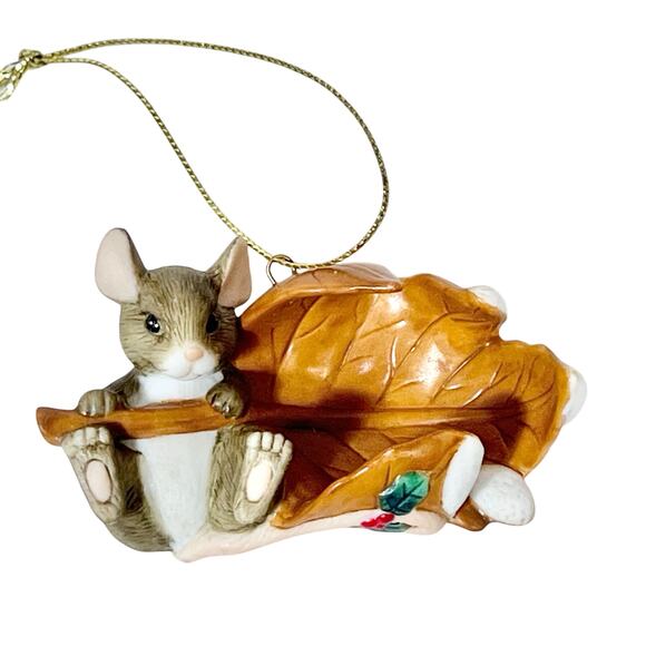 Vintage Charming Tales Fitz Floyd Mouse Mice Porcelain Ornament Figurines Pair - Picture 3 of 13